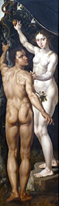 Maarten van Heemskerck: Adam und Eva. Musée des Beaux-Arts de Strasbourg